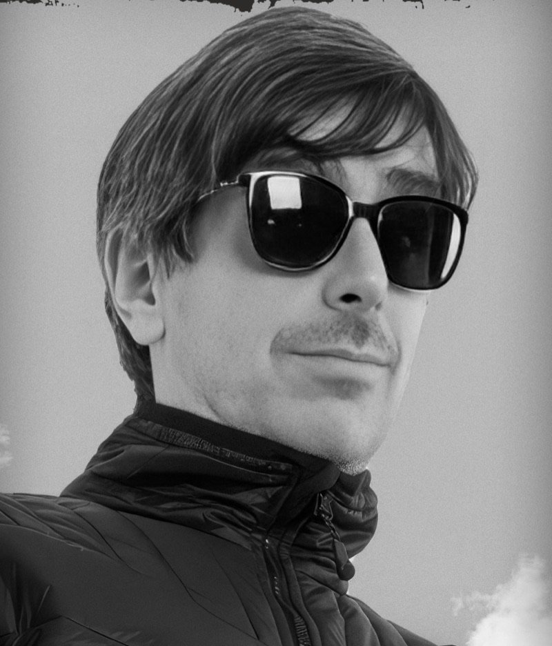 Darren Walsh wearing sunglasses